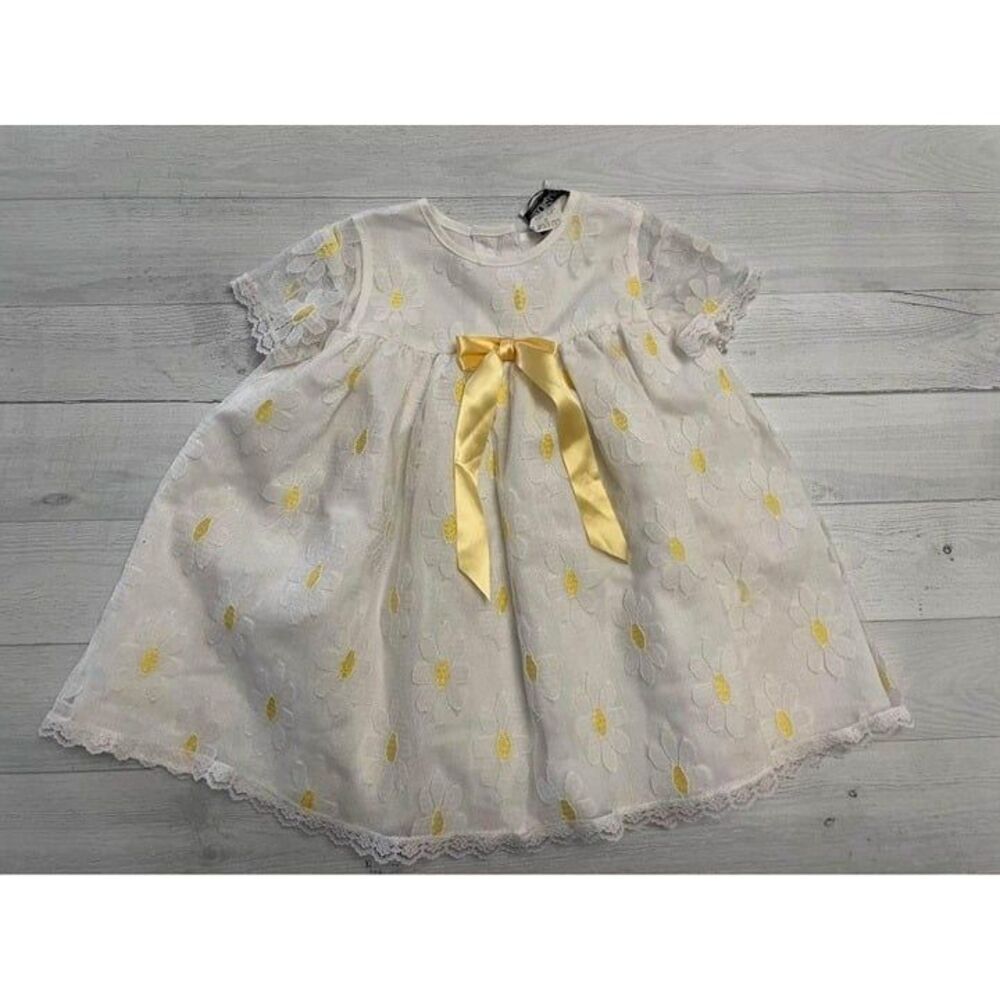 Girls Vintage JoLene Sunflower Dress 2T